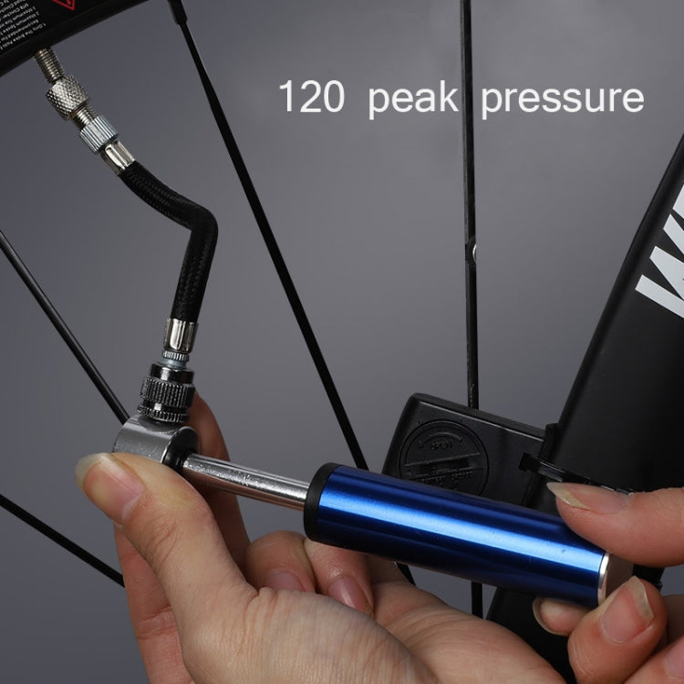 Bicycle Basketball Football Mini Portable High Pressure Inflator, Pressure Inflator(Black)