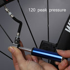 Bicycle Basketball Football Mini Portable High Pressure Inflator, Pressure Inflator(Black)