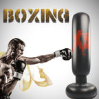 Fitness Vertical Inflatable Punching Bag Boxing Column Tumbler Punching Bag Catharsis Column, Height: 1.6m, 1.6m Letter Pattern