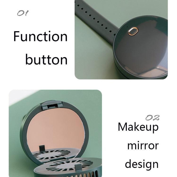 G3 Portable Outdoor Kids USB Mini Mirror Leafless Watch Fan, Mirror(White), Mirror(Pink), Mirror(Green)