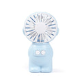 FY040 2 PCS Portable Outdoor USB Handheld Fan Desktop Office Mini Night Light Fan, Pink, Blue, Green