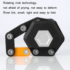 WEST BIKING Bicycle Snti-Theft Key Lock Motorcycle Chain Folding Lock, Folding Lock