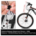 WEST BIKING Mountain Bike Wireless Code Meter Large-Screen Multifunctional Waterproof Speedometer, Large-Screen
