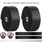 WEST BIKING Bicycle Breathable Non-Slip Handlebar Strap, Black, Yellow, Blue, Red, White, Pink