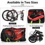 WEST BIKING Folding Bicycle Bag Bicycle Storage Bag, Small （Black）, Small （Green）, Large （Black）, Large （Green）