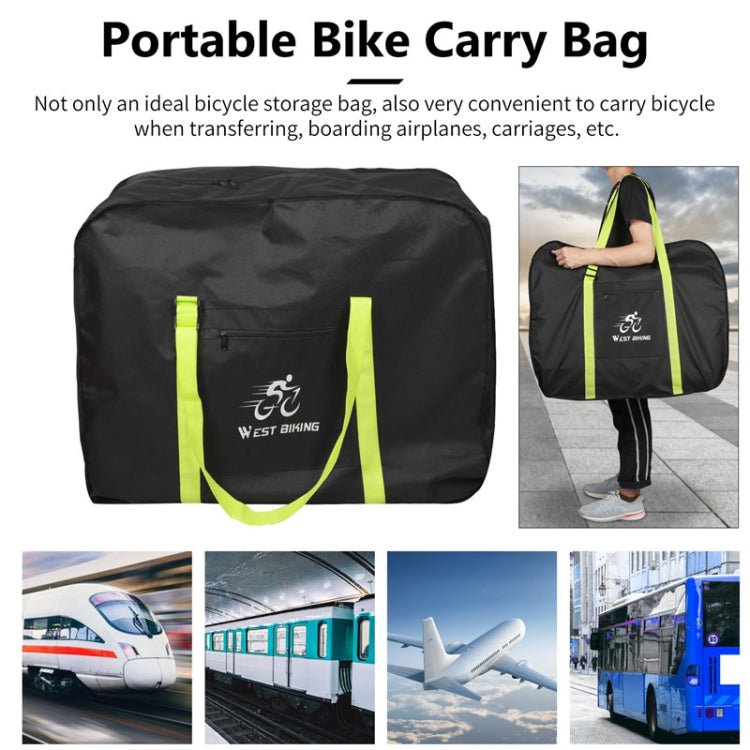 WEST BIKING Folding Bicycle Bag Bicycle Storage Bag, Small （Black）, Small （Green）, Large （Black）, Large （Green）