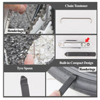 GIYO 13 In 1 Bicycle Repair Combination Tool Multifunctional Mountain Bike Bicycle Repair Tool, GIYO 13 In 1