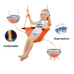 Children Swing Family Toys Indoor And Outdoor Garden Hand-Woven Swing Chair Hanging Chair, Hand-Woven Swing Chair