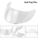 Clear Riding Anti-Fog Film Lens Sticker For K1 K3sv K5 Model Studded Helmet, 31.5x9.8cm