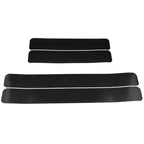 5 Sets Car Threshold Carbon Fiber Sticker Car Door Scratch Strip Anti-Kick Film Protective Pad Threshold Strip, 4 PCS / Set 3D Black, 4 PCS / Set 4D Black