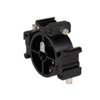 2 PCS Round Field 3 Triple Head Hot Shoe Mount Adapter Flash Holder Bracket Light Stand Holder, Round Triple Heads Bracket