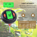 Five-In-One Soil Meter PH Humidity Temperature Photometry Detector PH Photometry Multifunctional Detector, 5 In 1