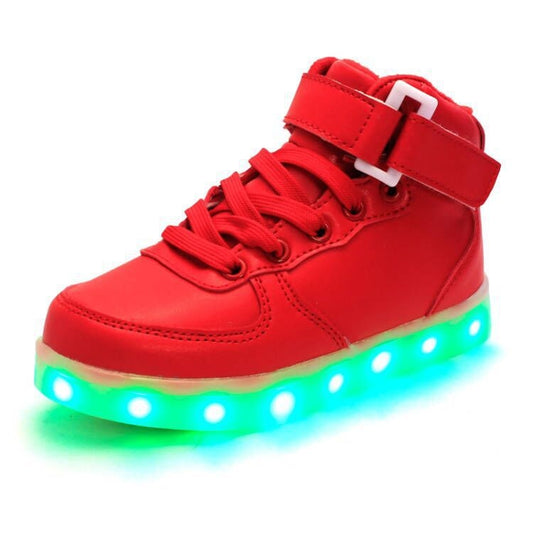 Children LED Luminous Shoes Rechargeable Sports Shoes, 31, 35