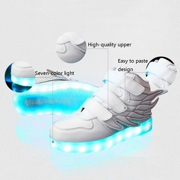 Children Colorful Light Shoes LED Charging Luminous Shoes, 25, 26, 27, 28, 29, 30, 31, 32