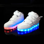 Children Colorful Light Shoes LED Charging Luminous Shoes, 33, 34, 35, 36, 37