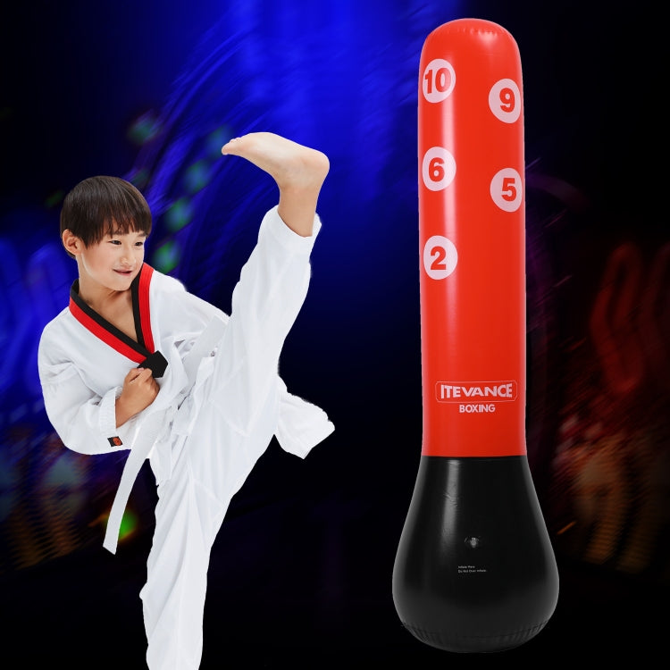 PVC Children Vertical Inflatable Punching Bag Boxing Column Tumbler Punching Bag, Height: 1.55m, 1.55m