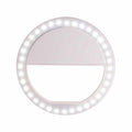 Ring-Shaped Mobile Phone Selfie Fill Light LED Flashlight For Live Photography, White, Black, Pink
