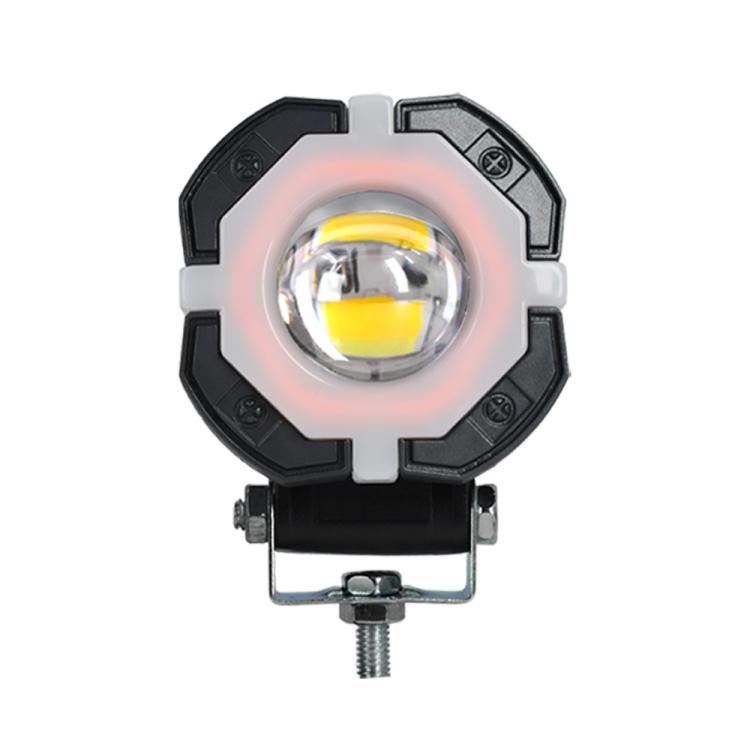12W Aluminum Alloy Spotlight LED Chip Motorcycle Headlight, X-shaped Colorful Design, Cross-shaped Colorful Design, Little Sun Colorful Design, Windmill Colorful Design