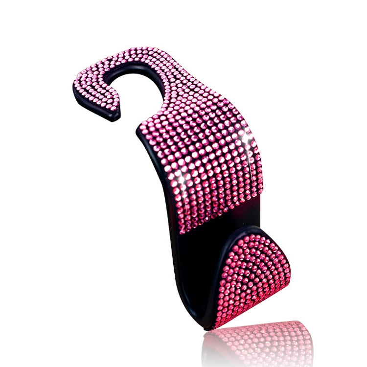 3 PCS Car Rear Seat Hooks Car Seats Multi-Function Diamond-Studded Hooks, White Diamond, Colorful Diamond, Black Diamond, Blue Diamond, Emerald, Gray Diamond, Pink Diamond, Red Diamond
