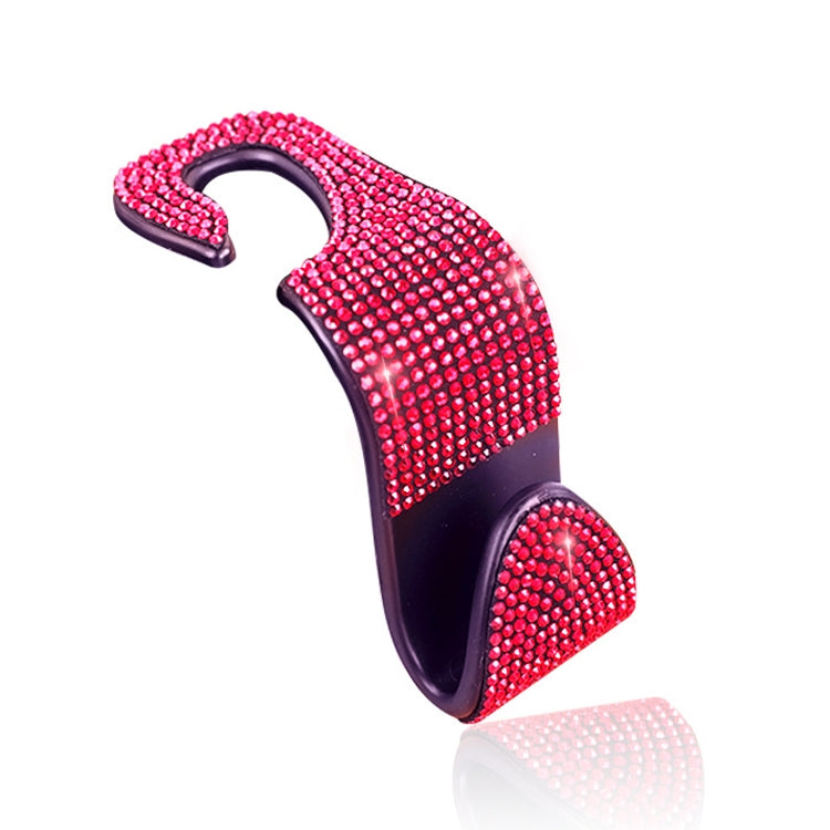 3 PCS Car Rear Seat Hooks Car Seats Multi-Function Diamond-Studded Hooks, White Diamond, Colorful Diamond, Black Diamond, Blue Diamond, Emerald, Gray Diamond, Pink Diamond, Red Diamond