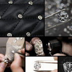 Car Interior Cover Diamond Car Accessories, A Pair Shoulder Guard, Gear Cover, Handbrake Cover