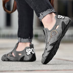 Men Sneakers Large Size Soft Sole Lazy Hollow Leather Shoes All-Match Peas Shoes, 38, 39, 40, 41, 42, 43, 44, 45, 46, 47, 48