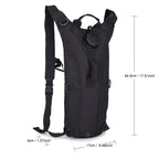 Water Bag Military Tactical Hydration Backpack Outdoor Camping Camelback  Nylon Camel Water Bladder Bag For Cycling, 2.5L, 3L