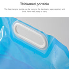 PE Water Bag For Portable Folding Water Storage Lifting Bag for Camping Hiking Survival Hydration Storage Bladder, 5L(Blue), 10L(Blue)
