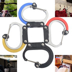 Multifunctional Carabiner Aluminum Alloy D-Type Outdoor Products Quick-Hanging Buckle, XDS-DSK-01H (Red), XDS-DSK-01H (Black), XDS-DSK-01H (Golde), XDS-DSK-01H (Blue)