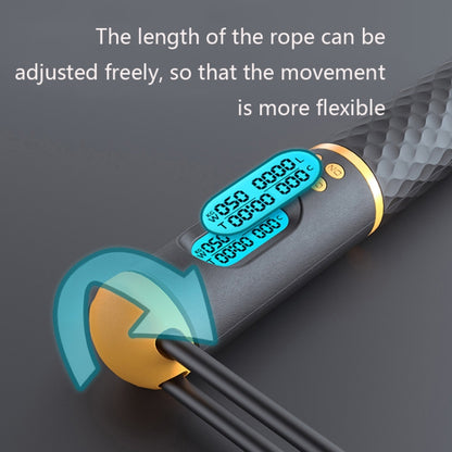 Rope / Cordless Dual-use Version Student Exam Exercise Fitness Smart Counting Skipping Rope with Load Weight, Black Yellow