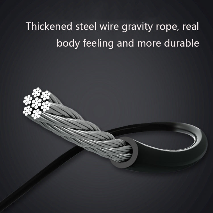 Rope / Cordless Dual-use Version Student Exam Exercise Fitness Smart Counting Skipping Rope with Load Weight, Black Yellow