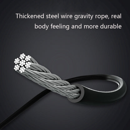 Rope / Cordless Dual-use Version Student Exam Exercise Fitness Smart Counting Skipping Rope with Load Weight, Black Yellow