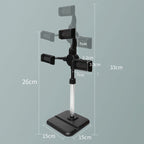 Telescopic Adjustment Live Frame Desktop Tablet Mobile Phone Bracket, Specification:, K06 Three-seat  (Black), K06 Three-seat (White), K07 Three-seat With Fill Light  (Black), K07 Three-seat With Fill Light (White), K05 Flat Plate  (Black Green)       ...