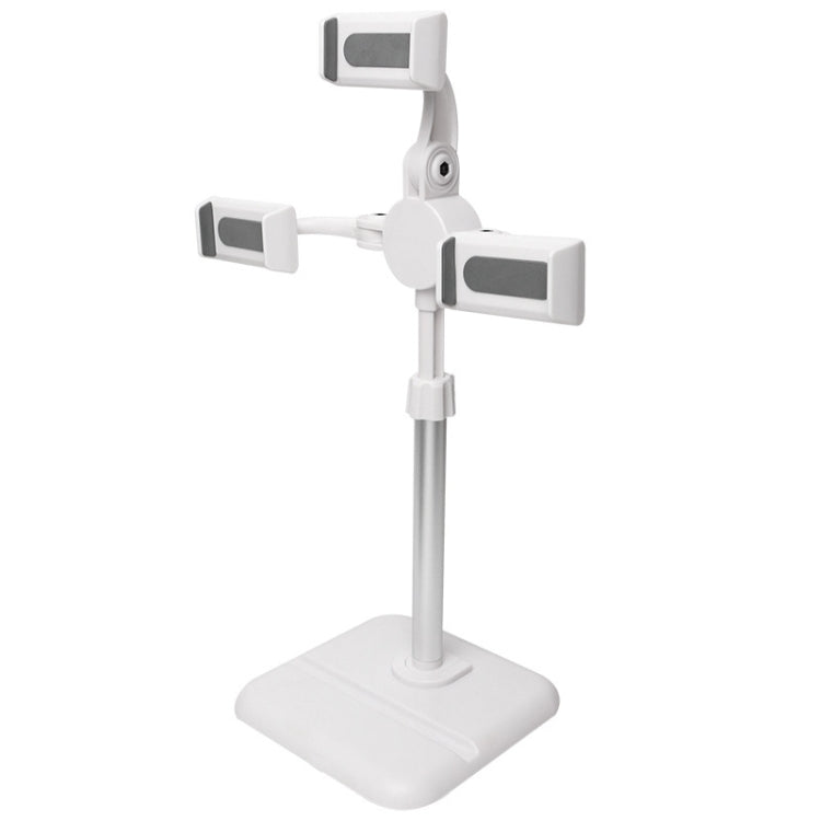Telescopic Adjustment Live Frame Desktop Tablet Mobile Phone Bracket, Specification:, K06 Three-seat  (Black), K06 Three-seat (White), K07 Three-seat With Fill Light  (Black), K07 Three-seat With Fill Light (White), K05 Flat Plate  (Black Green)       ...