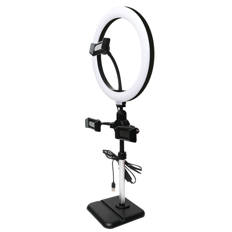 Telescopic Adjustment Live Frame Desktop Tablet Mobile Phone Bracket, Specification:, K06 Three-seat  (Black), K06 Three-seat (White), K07 Three-seat With Fill Light  (Black), K07 Three-seat With Fill Light (White), K05 Flat Plate  (Black Green)       ...