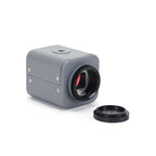 16 Million Pixel High-Definition Electronic Eyepiece Camera Industrial Electronic Microscope,EU Plug, Black, Silver Gray