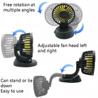 F409 Car Fan General Car Shaking Head Fan, F409 (USB 5V), F409 (12V), F409 (24V)