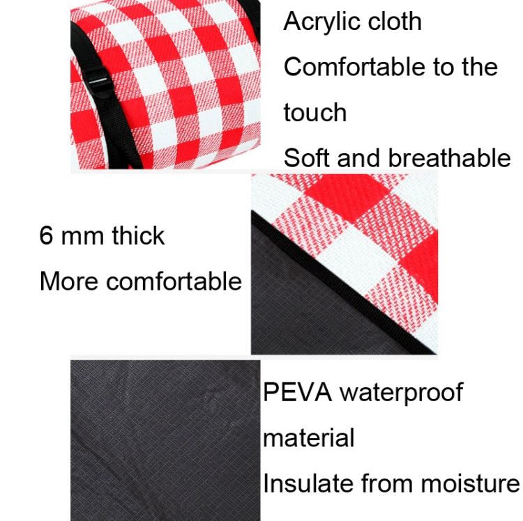FP1409 6mm Thickened Moisture-Proof Beach Mat Outdoor Camping Tent Mat With Storage Bag, 150x200cm, 200x200cm