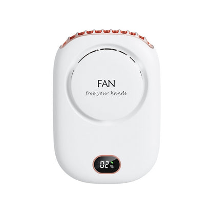 DQ203 Lazy Hanging Neck Fan USB Mini Desktop Large Wind Fan, White, Pink, Green