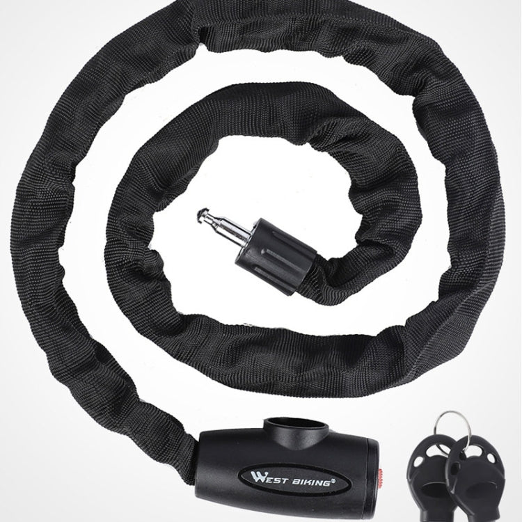 WEST BIKING 0705042 Bicycle Anti-Theft Key Lock Mountain Bike Motorcycle Chain Lock, 0.6M, 0.9M, 1.2M