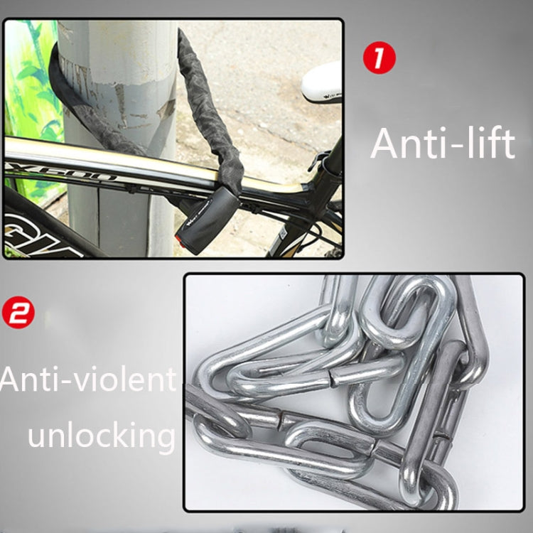 WEST BIKING 0705042 Bicycle Anti-Theft Key Lock Mountain Bike Motorcycle Chain Lock, 0.6M, 0.9M, 1.2M