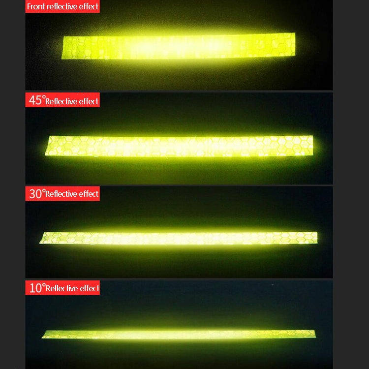 PVC Lattice Reflective Belt Generic Film Traffic Safety Facilities Anti-Collision Warning Stickers, Red White, Blue White, Black Dreen, Red Yellow, Yellow Black, White Green