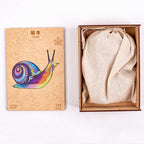 Irregular Wooden Animal Alien Puzzle High-Difficulty Three-Dimensional Puzzle Toy, Snails, Elephant, Dog, Hippocampus, Monkey, Multi-tail Fox, Fox Head, Red Fox, Single Tail Fox, Butterfly, Flamingo, Hexagonal Star, Bull, Leaves, Panda, Moon