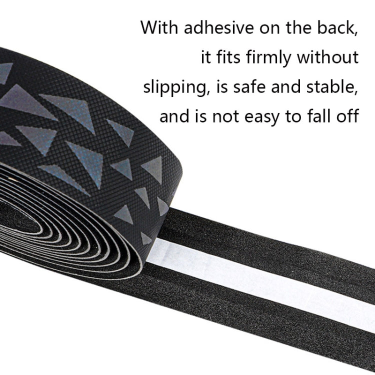 WEST BIKING Bicycle Volorful Handlebar Straps Shock Absorption PU Non-Slip Handlebar Wrap Riding Equipment, 215x3cm Aurora, 215x3cm Reflective