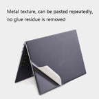 JRC 4 in 1 Computer Upper Cover + Lower Cover + Full Support Sticker + Touch Sticker Film Notebook Shell Protective Film, For Huawei Matebook X Pro 2019 / 2020 (Silver), For Huawei Matebook X Pro 2019 / 2020 (Gray)