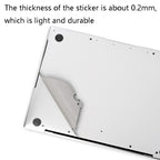 JRC 4 in 1 Computer Upper Cover + Lower Cover + Full Support Sticker + Touch Sticker Film Notebook Shell Protective Film, For Huawei Matebook X Pro 2019 / 2020 (Silver), For Huawei Matebook X Pro 2019 / 2020 (Gray)