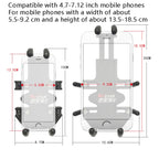 N-STAR NJN001 Motorcycle Bicycle Compatible Mobile Phone Bracket Aluminum Accessories Riding Equipment, Aluminum (With T Head), Aluminum (With Crooked Ball Head), Aluminum (With L Head ), Aluminum (With Long Stitch), Aluminum (With Pump Cover)         ...