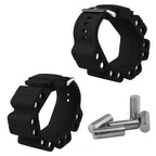 A Pair Outdoor Sports Running Fitness Yoga Load Bracelet Training Plus Heavy Silicone Wristband, Black, White, Blue, Purple, Pink, Yellow Green