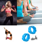 A Pair Outdoor Sports Running Fitness Yoga Load Bracelet Training Plus Heavy Silicone Wristband, Black, White, Blue, Purple, Pink, Yellow Green