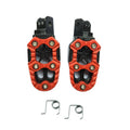 Motorcycle Modified Aluminum Alloy Foot Pedal Accessories, Red, Black, Silver, Blue, Yellow, Orange, Purple